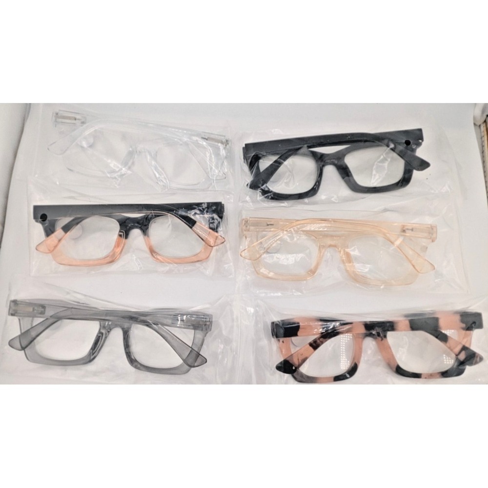 CCVOO 6 Mix Pack Blue Light Filter 2.0 strength reader eye glasses YC 44-22-139 - Picture 2 of 8